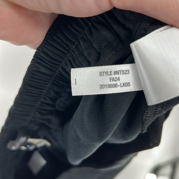 Madewell Women's Pull-On Straight Pants in Drapey Twill - True Black - M - NWT - Picture 6 of 9